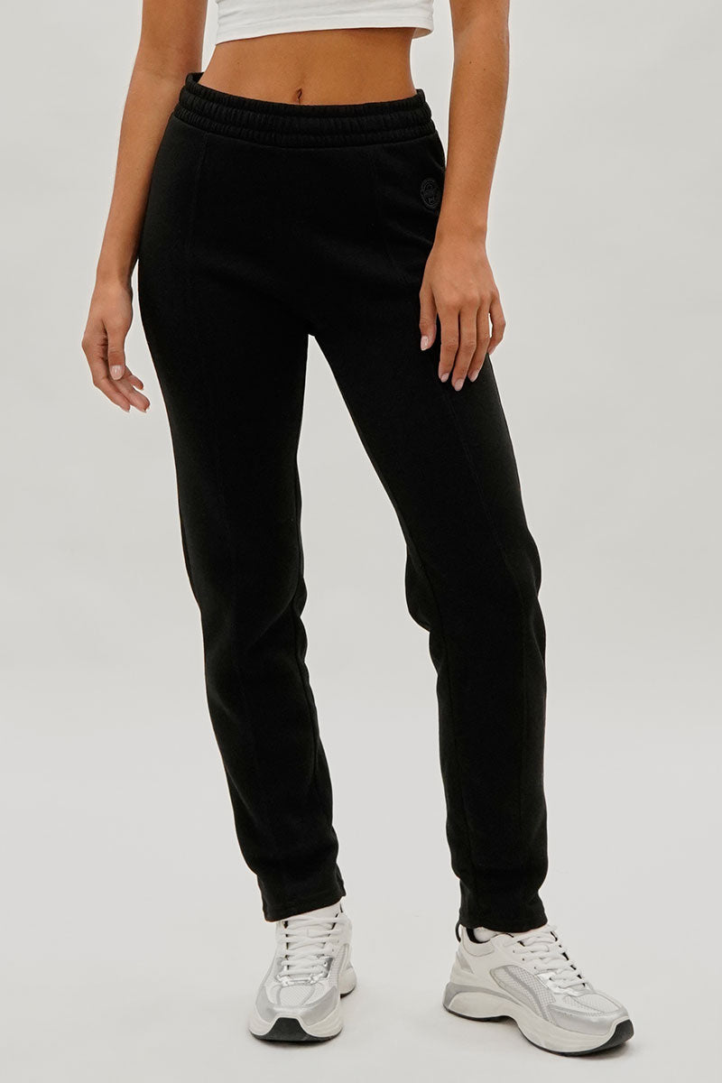 Fahrenheit Fleece Straight Leg Jogger Sweatpants Black