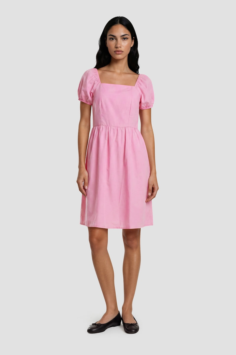 light pink bell sleeve mock neck dress Square Day Size:S (4/6) Long Kimono Style Prom Dresses 1 x Womens Dress Gold Spaghetti Strap Pleated