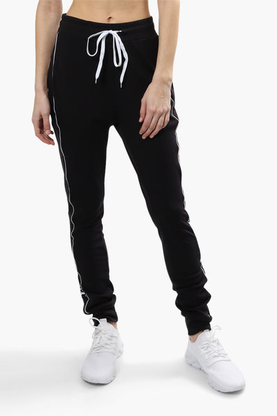 Canada Weather Gear Solid Side Panel Joggers - Black - Womens Joggers & Sweatpants - Fairweather