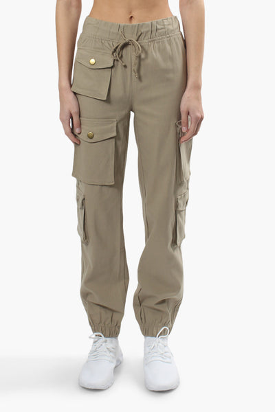 Urbanology Flap Pocket Cargo Pants - Beige - Womens Pants - Fairweather