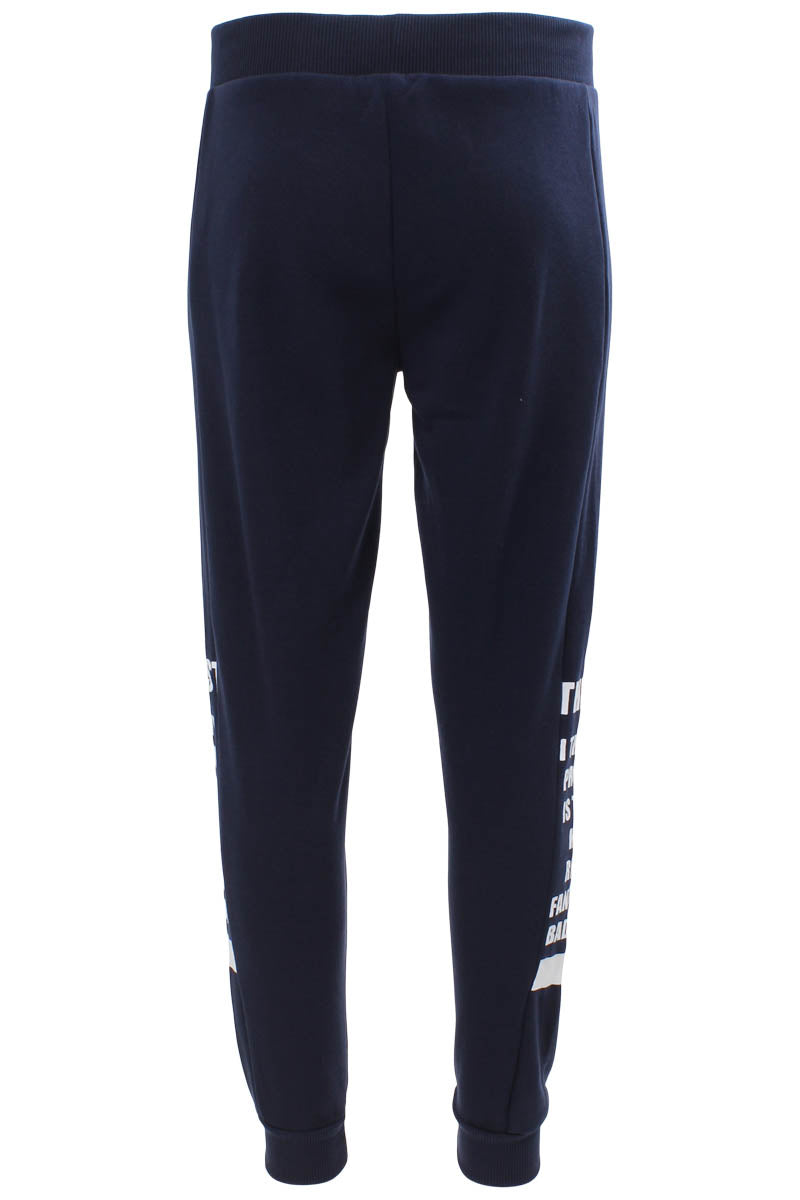 New Look Solid Side Print Sweatpants - Navy - Womens Joggers & Sweatpants - Fairweather