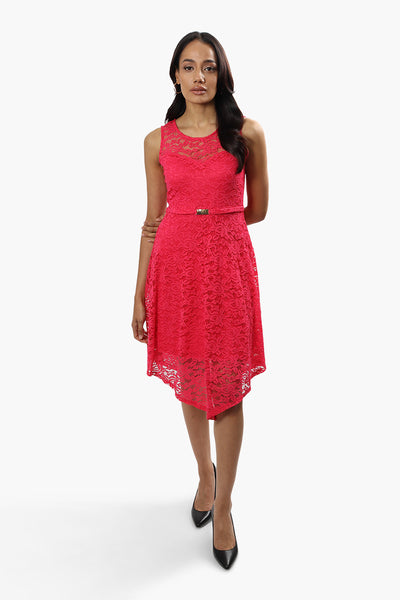 Limite Sleeveless Lace Cocktail Dress - Pink - Womens Cocktail Dresses - Fairweather