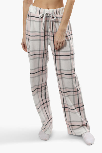 Canada Weather Gear Plush Wide Leg Pajama Pants - Pink - Womens Pajamas - Fairweather