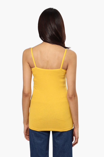 Majora Solid Basic Cami Tank Top - Yellow - Womens Tees & Tank Tops - Fairweather