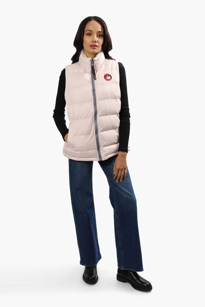 Canada Weather Gear Sherpa Collar Bubble Vest - Pink - Womens Vests - Fairweather