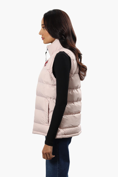 Canada Weather Gear Sherpa Collar Bubble Vest - Pink - Womens Vests - Fairweather