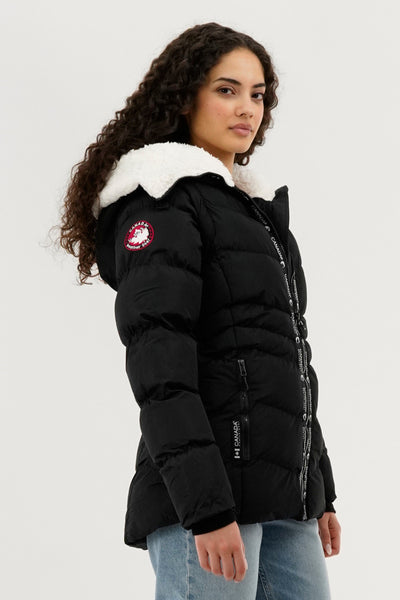 Canada Weather Gear Zip Off Sleeve Bomber Jacket - Black - Womens Bomber Jackets - Fairweather