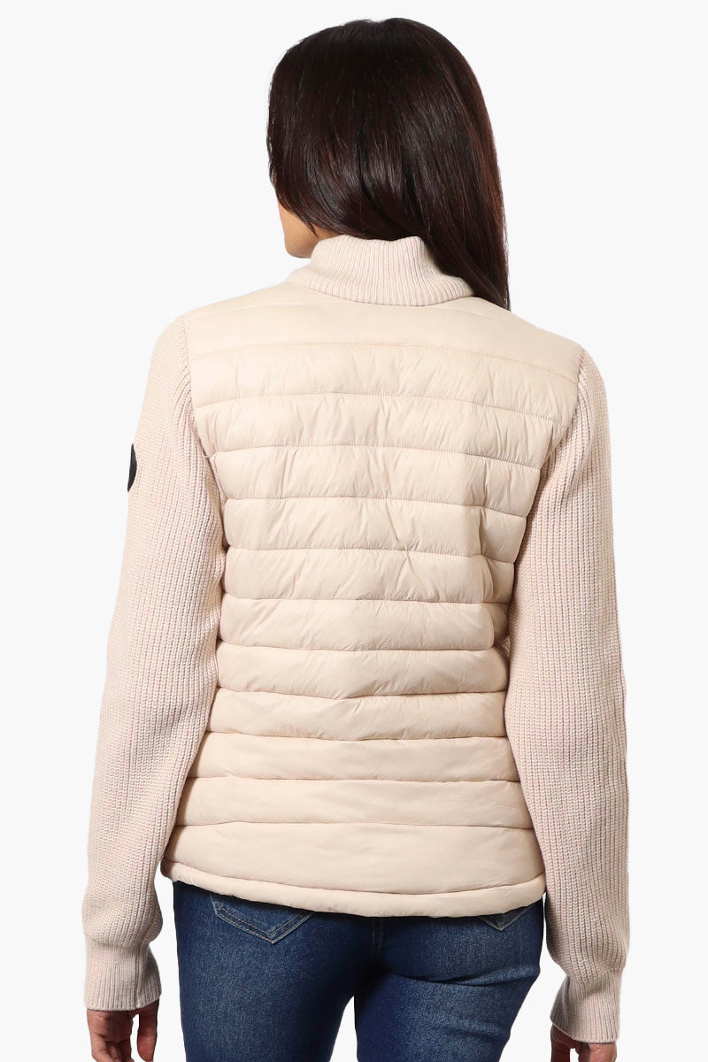 Canada Weather Gear Sweater Knit Zip Up Lightweight Jacket - Beige - Womens Lightweight Jackets - Fairweather