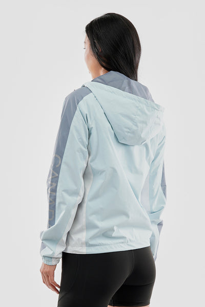 Canada Weather Gear Logo Print Sleeve Ripstop Lightweight Jacket - Aqua - Womens Lightweight Jackets - Fairweather