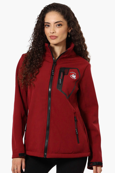 Canada Weather Gear Fleece Lined Zip Pocket Lightweight Jacket - Red - Womens Lightweight Jackets - Fairweather