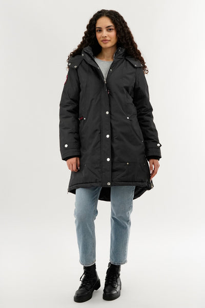 Canada Weather Gear Sherpa Lined Parka Jacket - Grey - Womens Parka Jackets - Fairweather