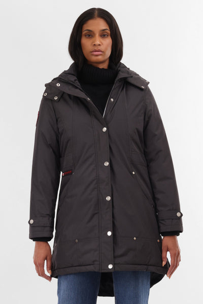 Canada Weather Gear Sherpa Lined Parka Jacket - Grey