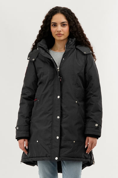 Canada Weather Gear Sherpa Lined Parka Jacket - Grey - Womens Parka Jackets - Fairweather