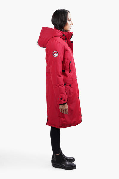 Canada Weather Gear Four Pocket Parka Jacket - Red - Womens Parka Jackets - Fairweather