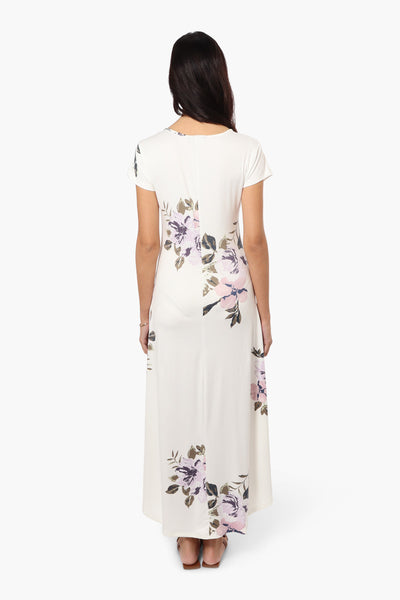 International INC Company Floral High Low Maxi Dress - White - Womens Maxi Dresses - Fairweather