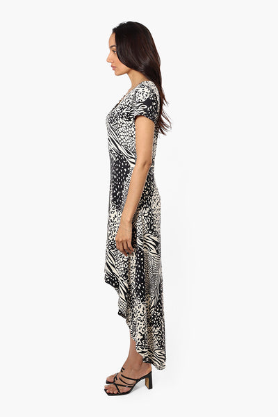 International INC Company Patterned High Low Maxi Dress - Beige - Womens Maxi Dresses - Fairweather