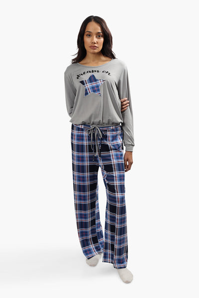 Canada Weather Gear Dream On Print Pajama Top - Grey - Womens Pajamas - Fairweather