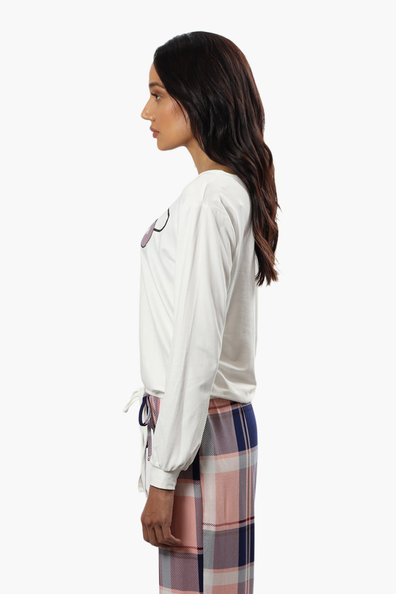Canada Weather Gear Dream On Print Pajama Top - White - Womens Pajamas - Fairweather