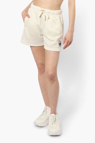 Canada Weather Gear Solid Tie Waist Shorts - Cream - Womens Shorts & Capris - Fairweather