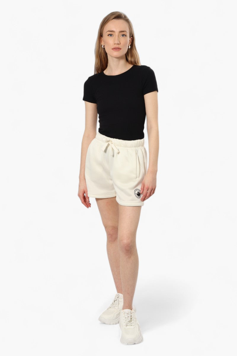 Canada Weather Gear Solid Tie Waist Shorts - Cream - Womens Shorts & Capris - Fairweather