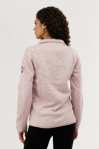 Canada Weather Gear Zip Up Knit Lightweight Jacket - Pink - Womens Lightweight Jackets - Fairweather