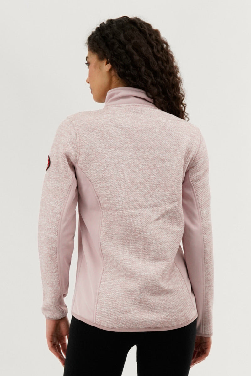 Canada Weather Gear Fleece Zip Up Lightweight Jacket - Pink - Womens Lightweight Jackets - Fairweather
