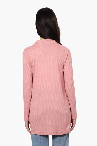 International INC Company Long Sleeve Open Wrap Cardigan - Pink - Womens Cardigans - Fairweather
