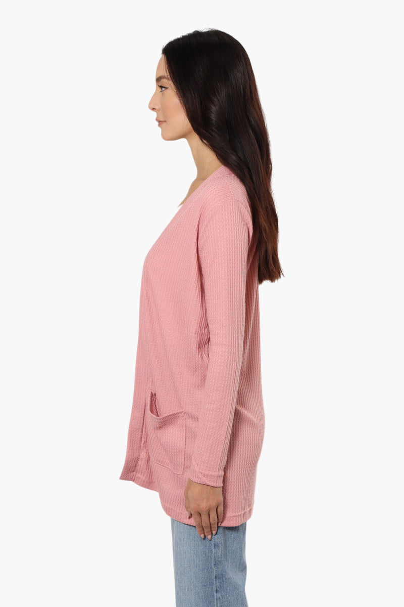 International INC Company Long Sleeve Open Wrap Cardigan - Pink - Womens Cardigans - Fairweather