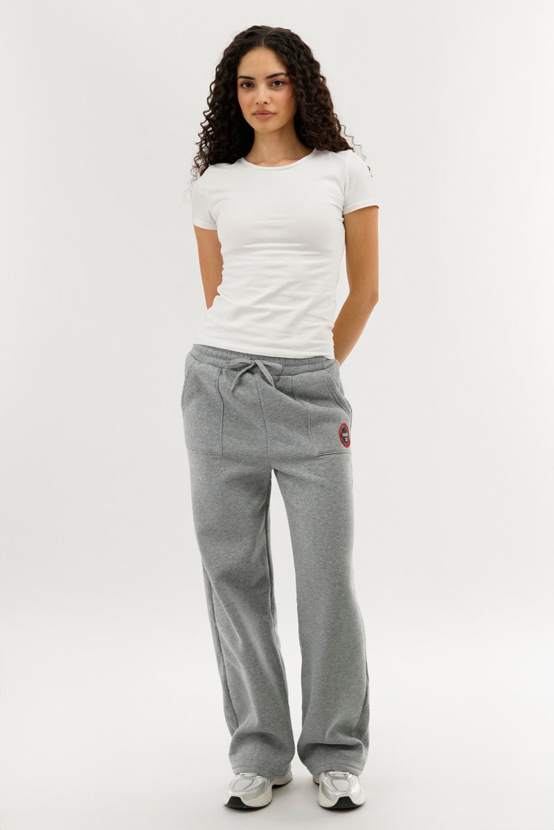 Fahrenheit Wide Leg Sweatpants - Grey - Womens Joggers & Sweatpants - Fairweather