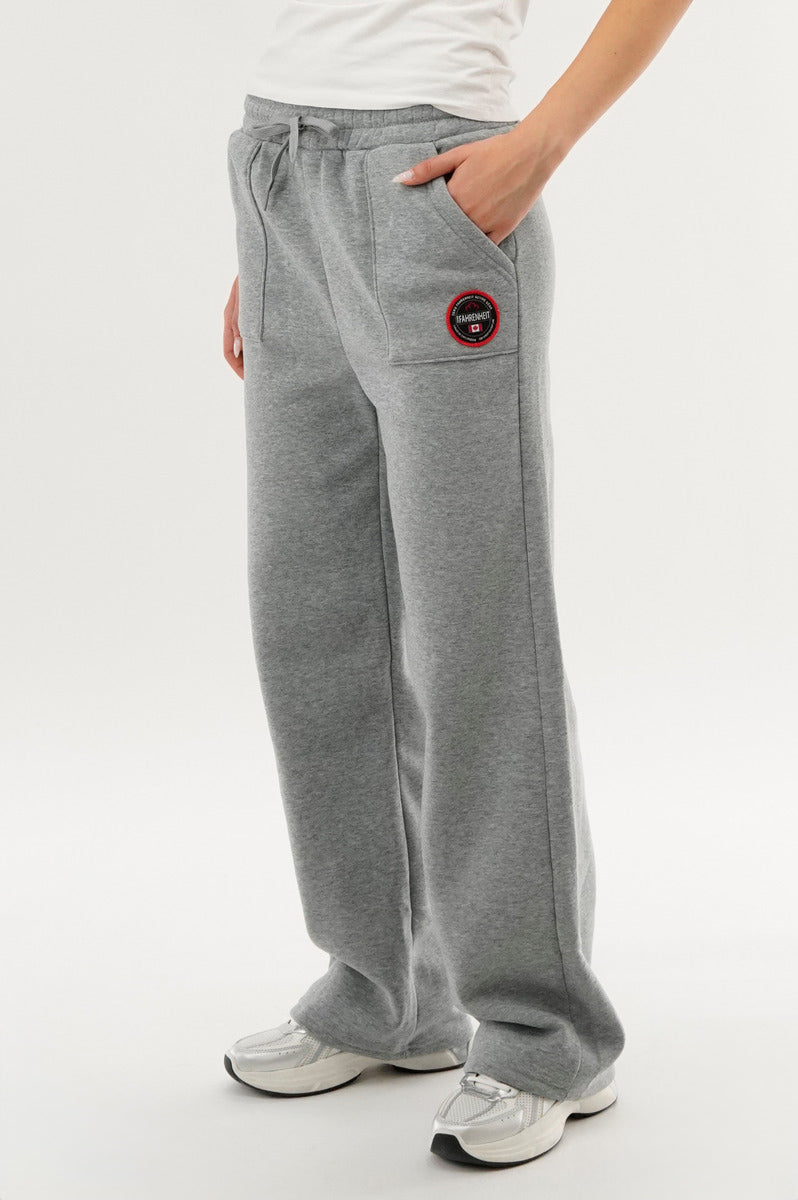 Fahrenheit Wide Leg Sweatpants - Grey - Womens Joggers & Sweatpants - Fairweather
