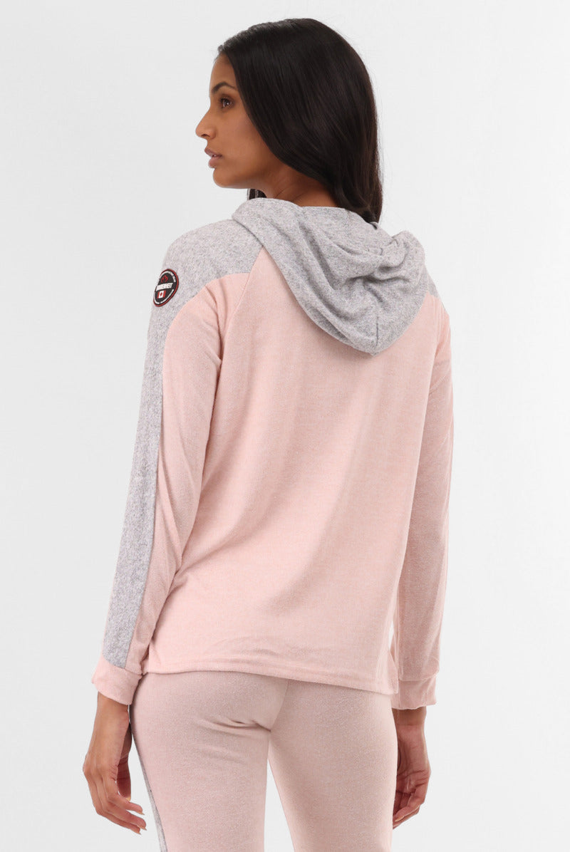 Fahrenheit Lightweight Zip Up Hoodie - Pink - Womens Hoodies & Sweatshirts - Fairweather