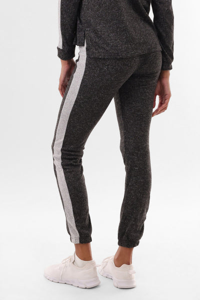 Fahrenheit Side Stripe Joggers - Black
