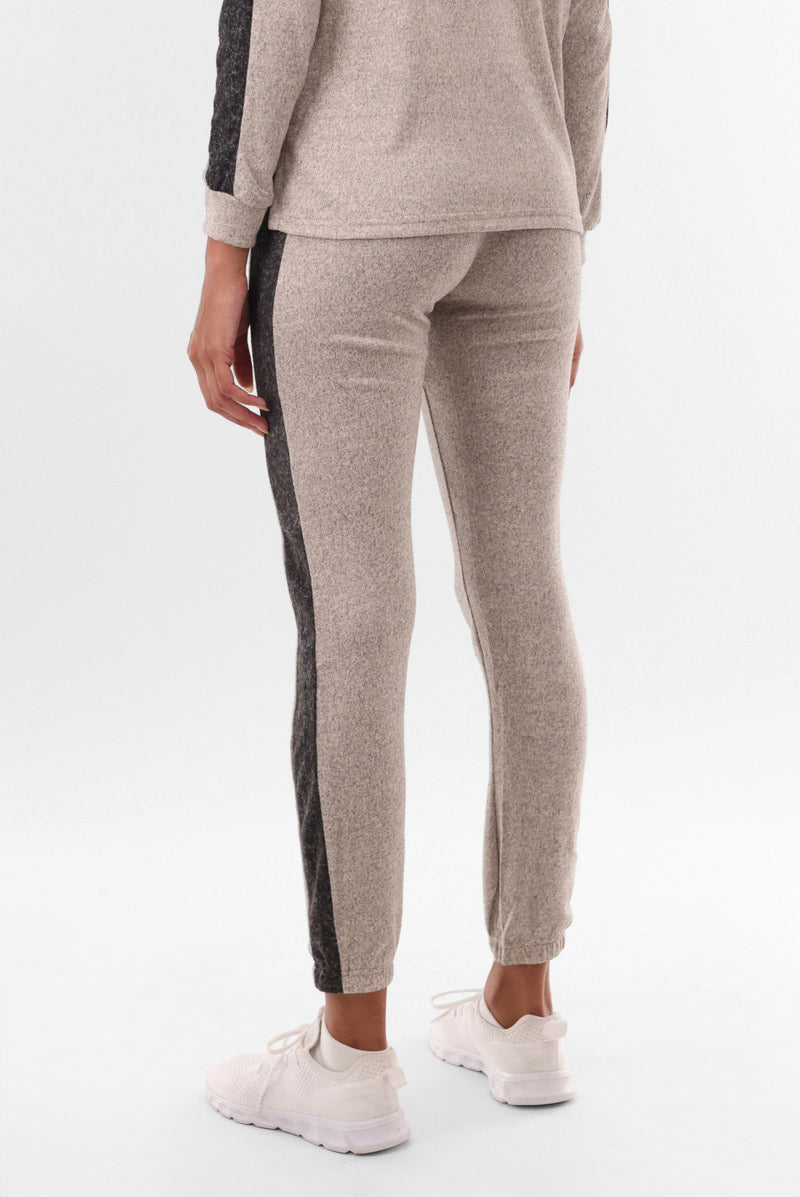 Fahrenheit Side Stripe Joggers - Cream