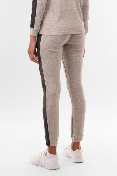 Fahrenheit Side Stripe Joggers - Cream