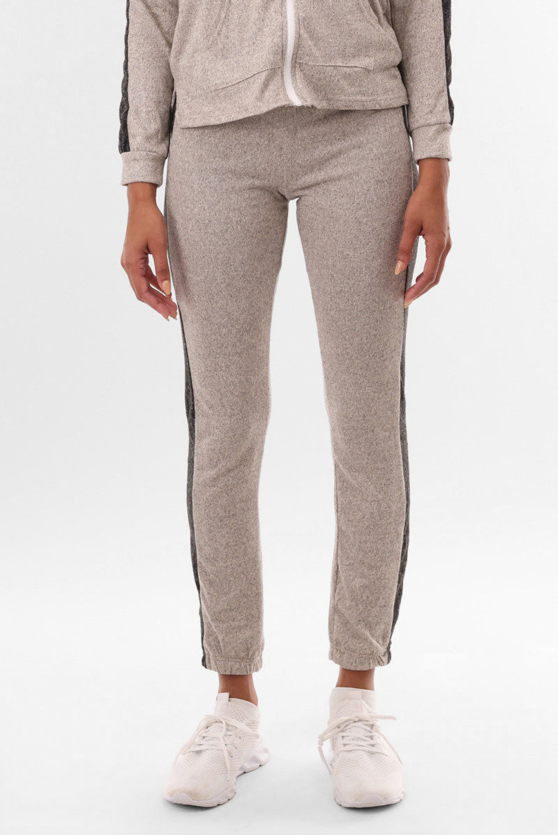 Fahrenheit Side Stripe Joggers - Cream
