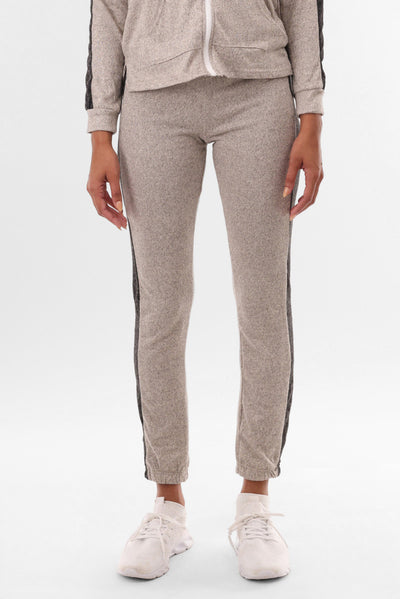 Fahrenheit Side Stripe Joggers - Cream