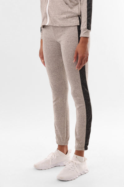 Fahrenheit Side Stripe Joggers - Cream