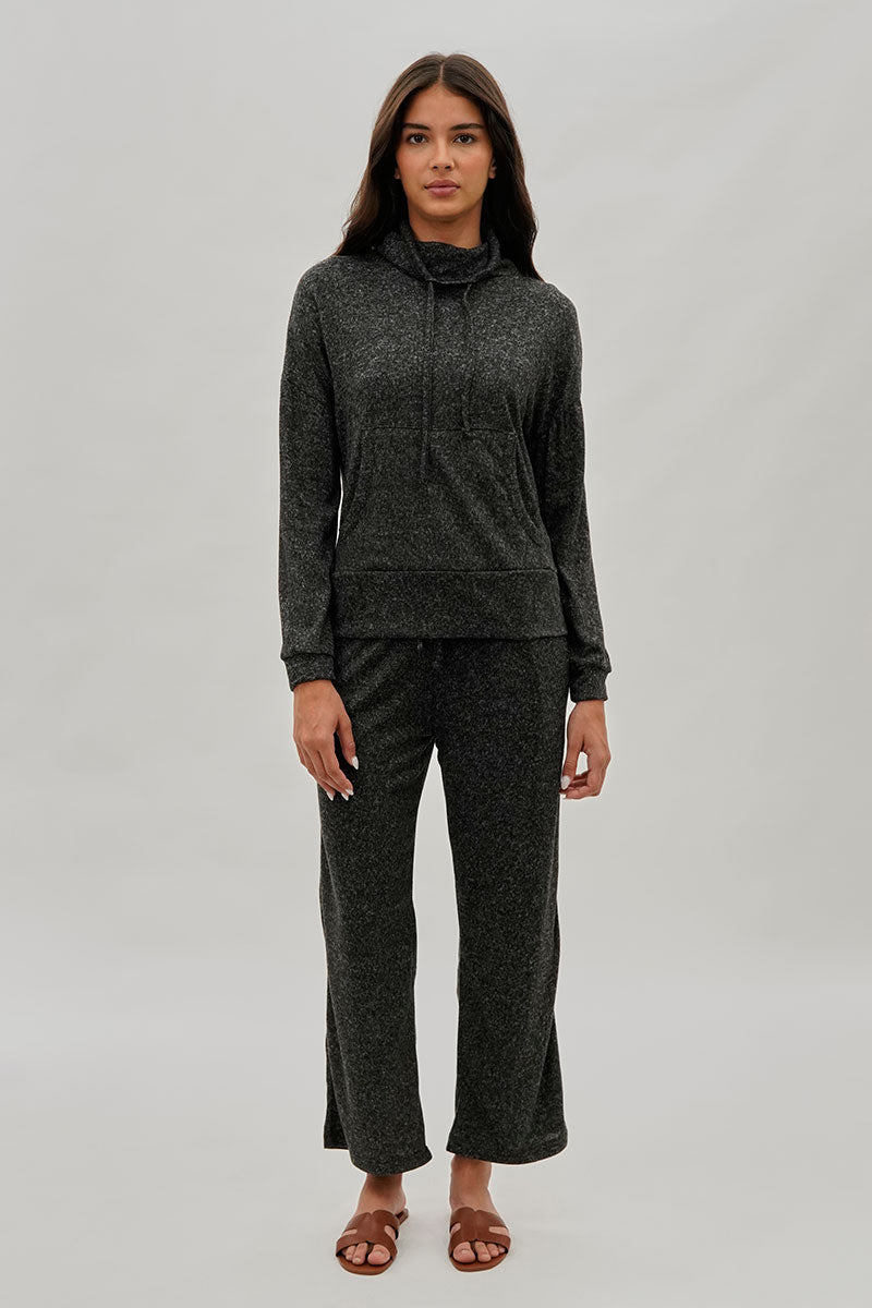 Fahrenheit Cowl Neck Sweatshirt - Black - Womens Hoodies & Sweatshirts - Fairweather