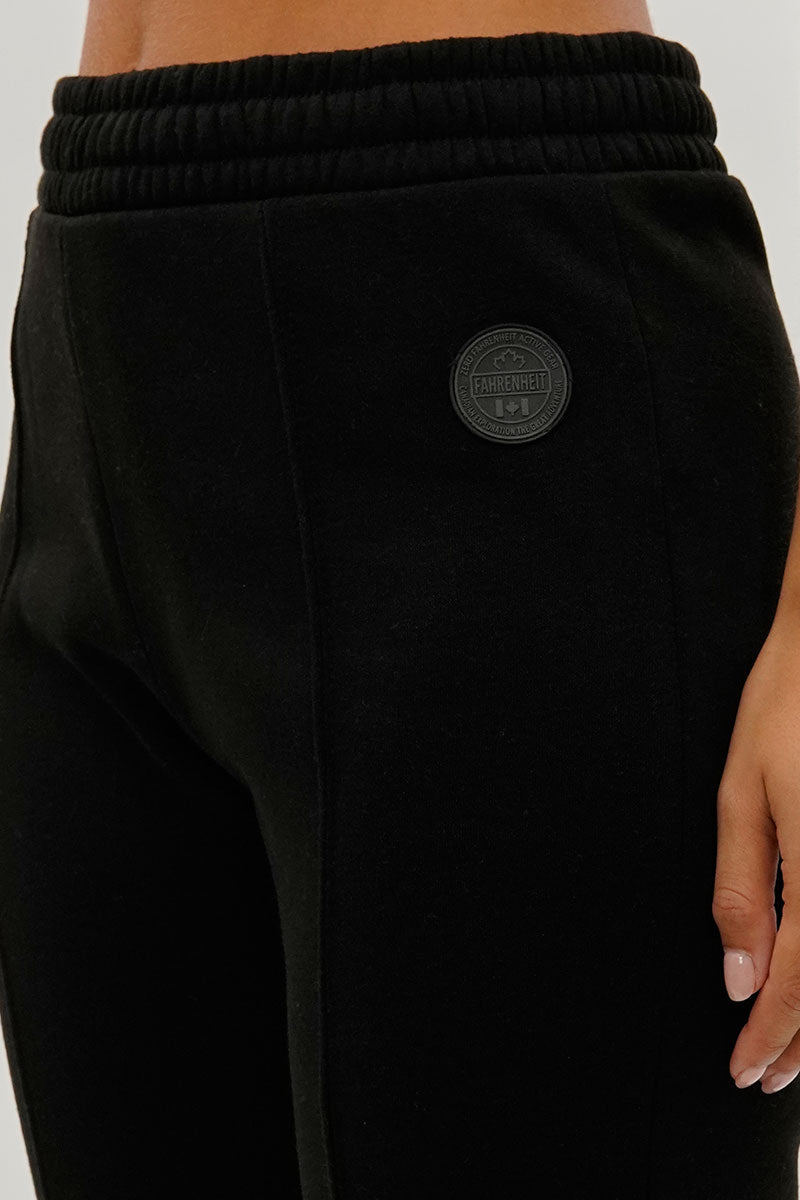 Fahrenheit Fleece Straight Leg Jogger Sweatpants - Black - Womens Joggers & Sweatpants - Fairweather