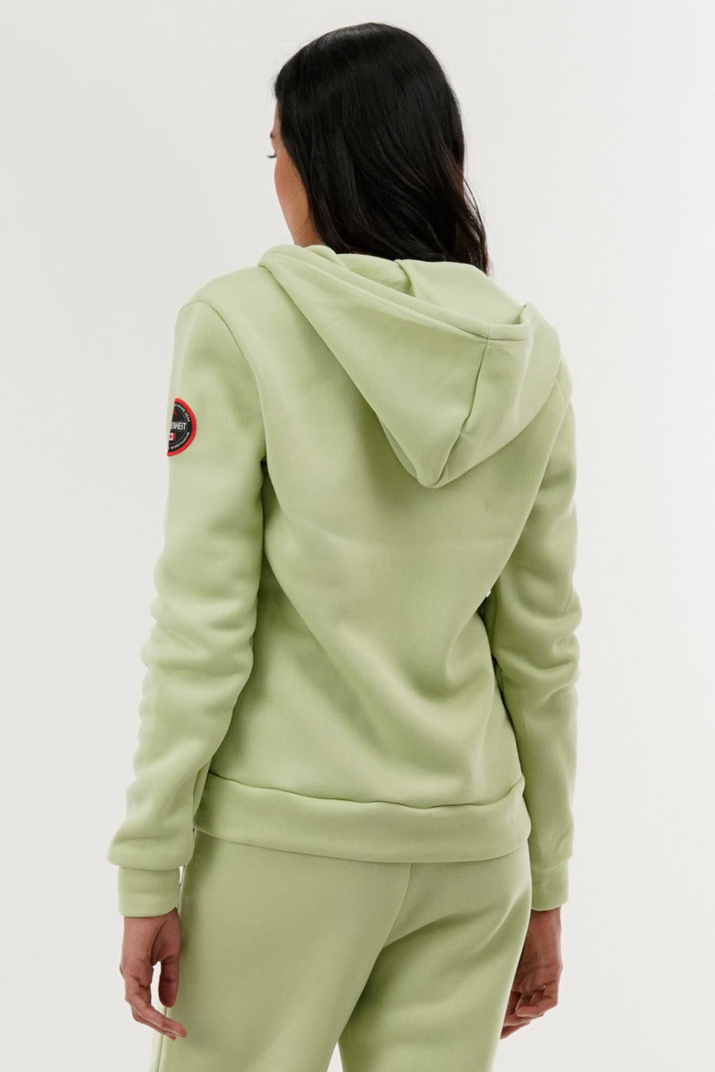 Fahrenheit Classic Zip Up Hoodie - Green - Womens Hoodies & Sweatshirts - Fairweather