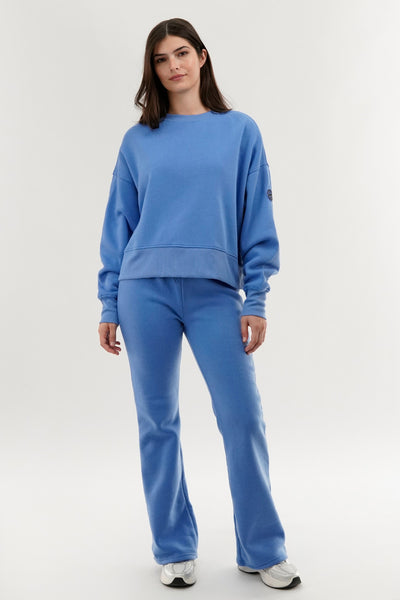 Fahrenheit Classic Wide Leg Sweatpants - Blue