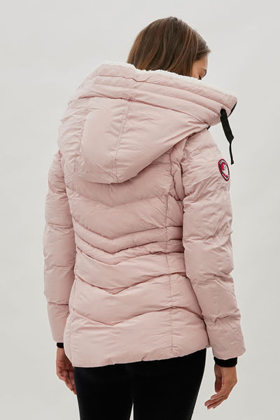 Canada Weather Gear Zip Off Sleeve Bomber Jacket - Pink - Womens Bomber Jackets - Fairweather