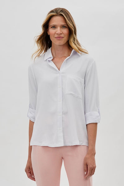 Stylexchange Vintage Classic Button Down Shirt - White - Womens Shirts & Blouses - Fairweather