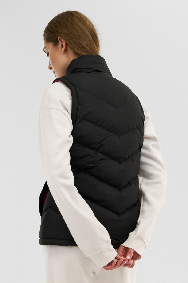 Canada Weather Gear Chevron Puffer Vest - Black - Womens Vests - Fairweather