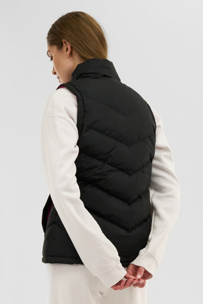 Canada Weather Gear Chevron Puffer Vest - Black - Womens Vests - Fairweather