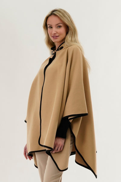 Canada Weather Gear Basic Poncho - Cream - Womens Ponchos - Fairweather