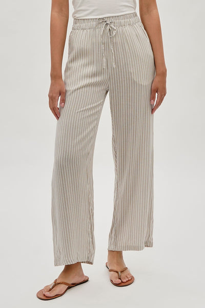 International INC Company Striped Wide Leg Pants - Beige - Womens Pants - Fairweather