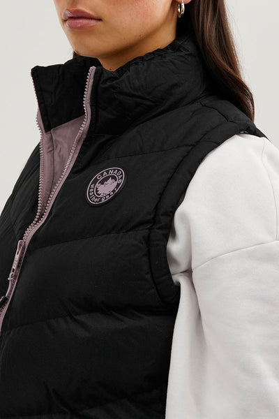 Canada Weather Gear Chevron Puffer Vest - Black - Womens Vests - Fairweather