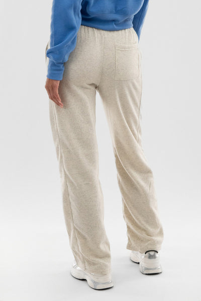 Fahrenheit Wide Leg Fleece Sweatpants - Beige - Womens Joggers & Sweatpants - Fairweather