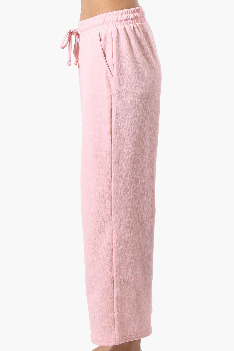 Runaway Bay Tie Waist Wide Leg Pants - Pink - Womens Pants - Fairweather